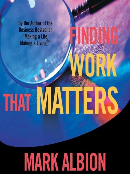 Cover image for Finding Work That Matters